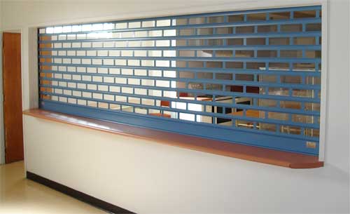Sliding Grill retail counter